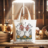 Oops I Got Another Chicken Canvas Tote Bag
