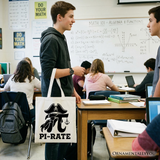 Pi Rate Canvas Tote Bag