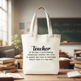 Teacher Definition Canvas Tote Bag