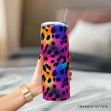 Rainbow Leopard Print 20oz Tumbler