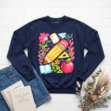 Floral School Sweatshirt