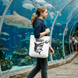 Boop Shark Canvas Tote Bag