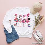 Back to School Flamingo Sweatshirt