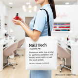 Nail Tech Definition Canvas Tote Bag