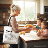 Nana Definition Canvas Tote Bag