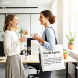 Work Bestie Definition Canvas Tote Bag