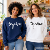 Teacher Bow Sweatshirt