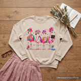 Back to School Flamingo Sweatshirt