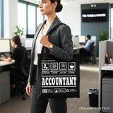 Accountant Nutrition Facts Canvas Tote Bag
