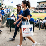 Baseball Is My Favorite Season Canvas Tote Bag