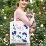 Cats In Space Canvas Tote Bag