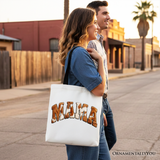 Cow Print Mama Canvas Tote Bag