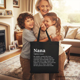 Nana Definition Canvas Tote Bag
