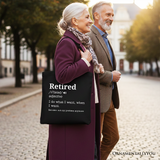 Retired Definition Canvas Tote Bag