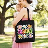 Floral Mama Canvas Tote Bag