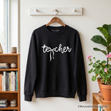 Teacher Bow Sweatshirt