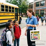 School Bus Driver Canvas Tote Bag
