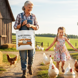 In My Granny Era Chicken Canvas Tote Bag