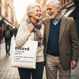 Retired Definition Canvas Tote Bag