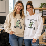 Off To Teach First Grade Frog Sweatshirt