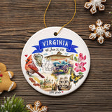 Virginia State Ornament