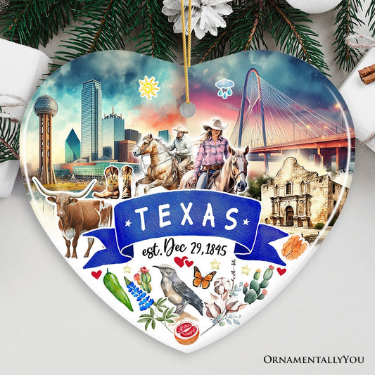Texas State Ornament