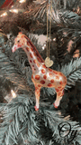 Giraffe Glass Ornament