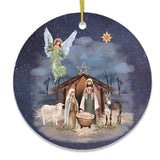 Jesus and Mary Nativity Christmas Ornament
