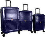 Roberto Cavalli 3 Piece Ribbed Luggage Set