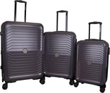 Roberto Cavalli 3 Piece Ribbed Luggage Set