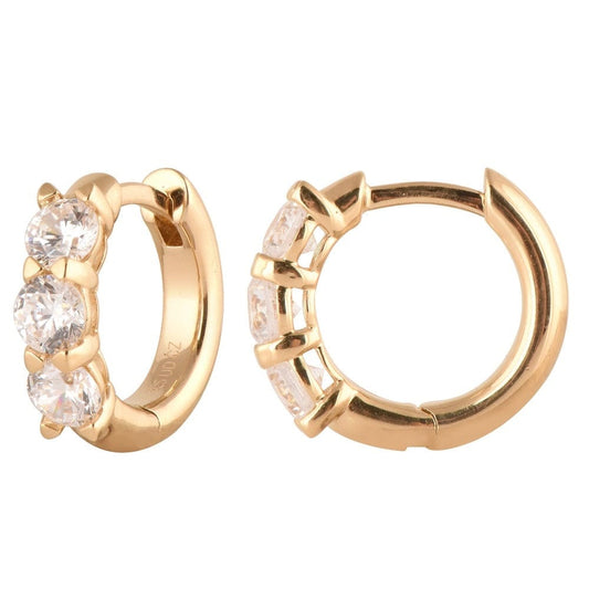 1 Carat Lab Diamond Hoop Earrings