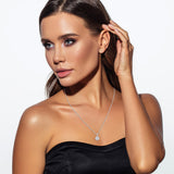 0.25 Carat Lab Grown Diamond Cluster Pendant Necklace