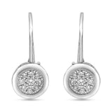 0.50 Carat Lab Grown Diamond Dangle Earrings Gift Box Set