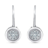 0.50 Carat Lab Grown Diamond Dangle Earrings Gift Box Set