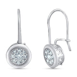 0.50 Carat Lab Grown Diamond Dangle Earrings Gift Box Set