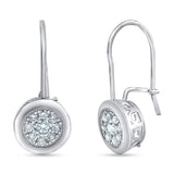 0.50 Carat Lab Grown Diamond Dangle Earrings Gift Box Set