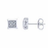 0.25 Carat Bezet Set Lab Grown Diamond Stud Earrings