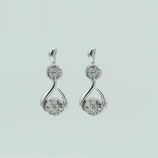 0.50 Carat Lab Grown Diamond Drop Earrings Gift Box Set
