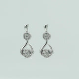 0.50 Carat Lab Grown Diamond Drop Earrings Gift Box Set