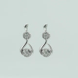 0.50 Carat Lab Grown Diamond Drop Earrings Gift Box Set