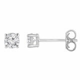 0.50 Carat Lab Grown Round Cut Diamond Stud Earrings