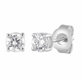 0.50 Carat Lab Grown Round Cut Diamond Stud Earrings