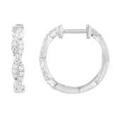 0.25 Carat Lab Grown Diamond Infinity Hoop Earrings