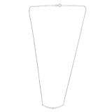 0.75 Carat Lab Grown Diamond Smile Necklace in Sterling Silver