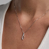 0.25 Carat Lab Diamond Infinity Pendant Necklace