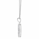 0.33 Carat Lab Grown Circle Of Life Diamond Pendant Necklace In Sterling Silver