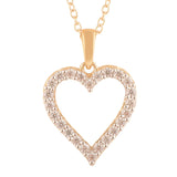 0.25 Carat Heart Lab Grown Diamond Necklace