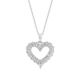 1 Carat Lab Grown Diamond Heart Necklace