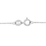 0.75 Carat Lab Grown Round Solitaire Diamond Pendant Necklace In Sterling Silver
