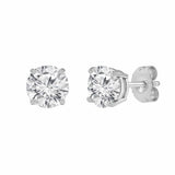 0.50 Carat Round Cut Lab Grown Diamond Stud Earrings